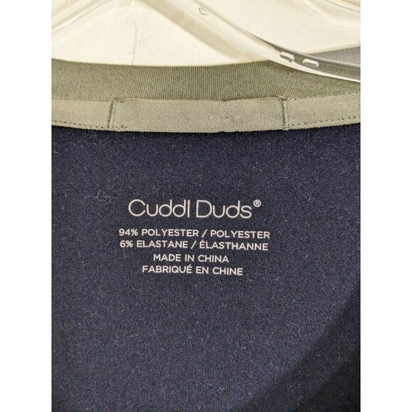 Cuddl Duds Cozy Jersey Lounge Top Womens XXL Green Stretch Soft Long Sleeve - Picture 3 of 3